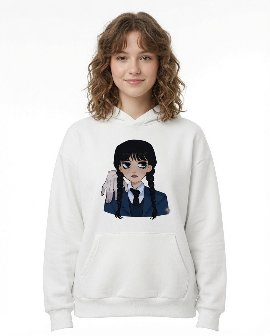 Neo-Gothic Printed Hoodie