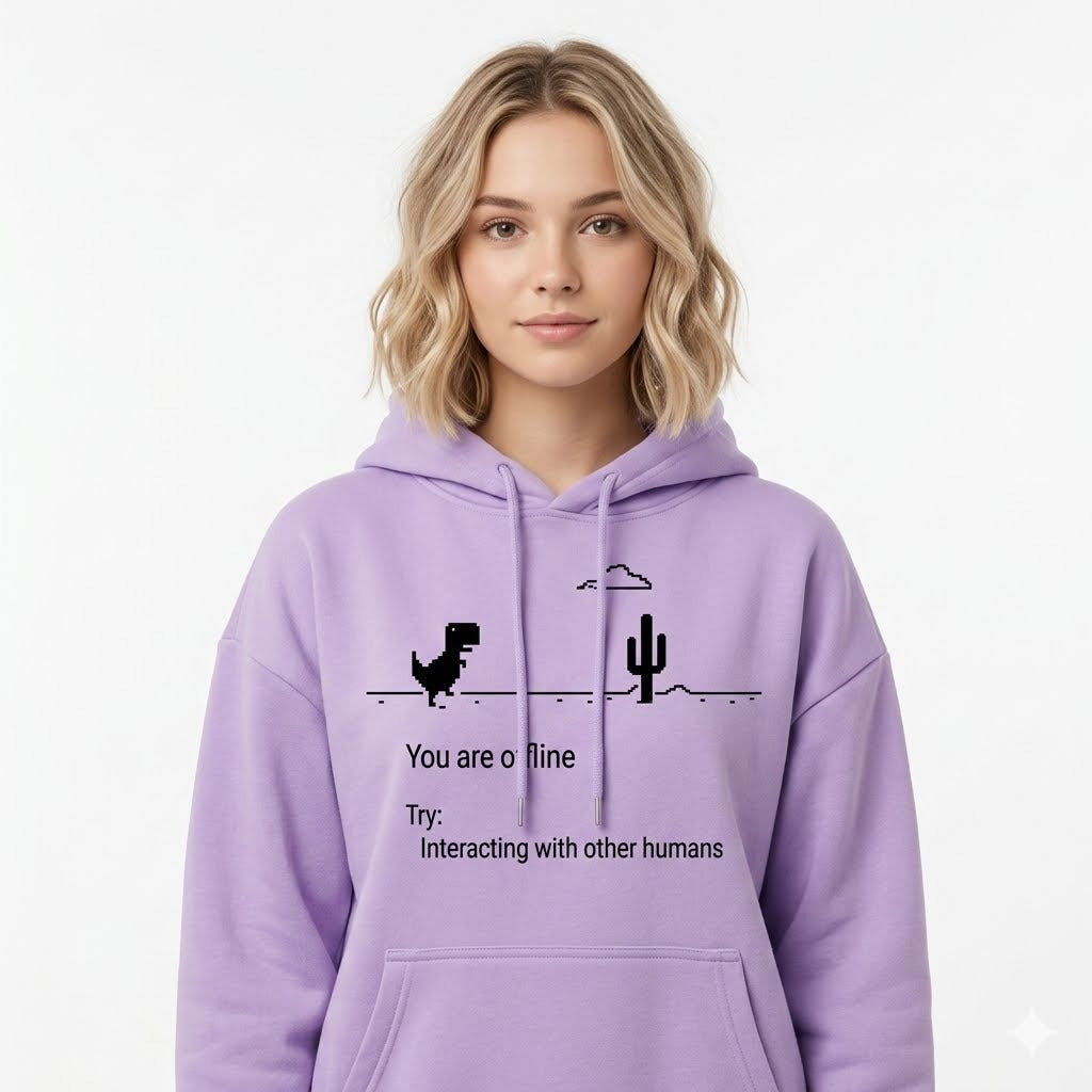 Hooded dinosaur print hoodie