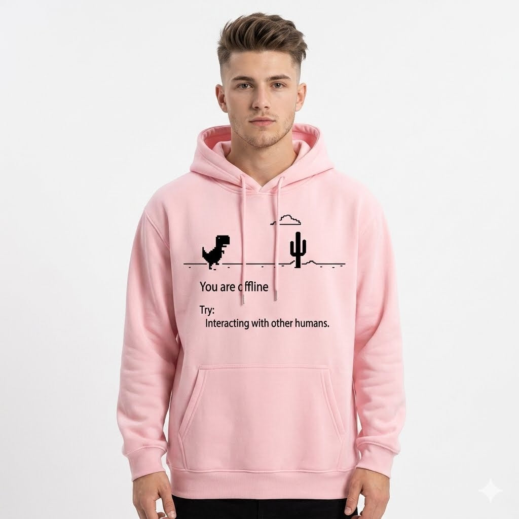 Hooded dinosaur print hoodie