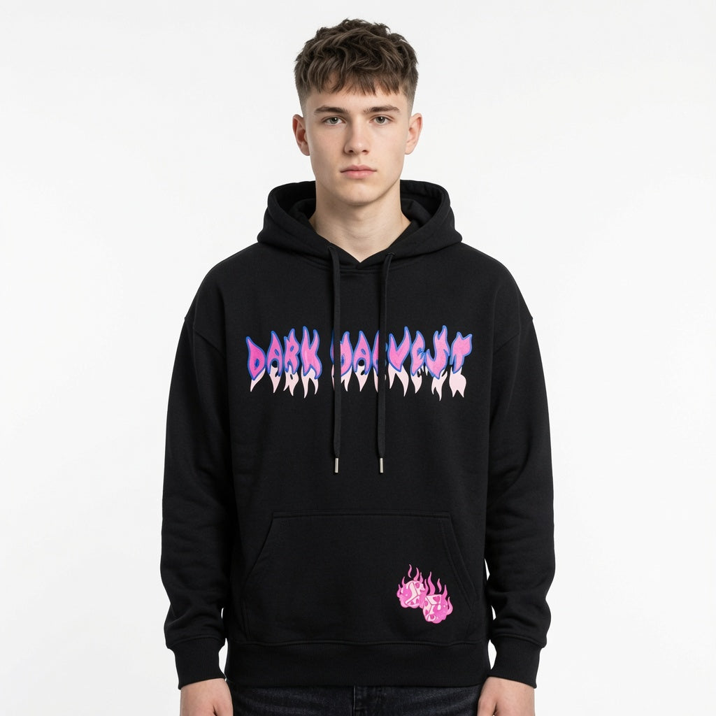 Printed Hoodie Men's American Trendy Brand Loose Hoodie