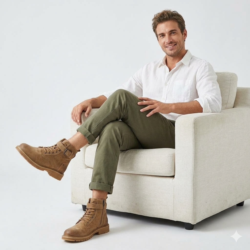 Autumn Korean Style Trendy British Short Boots Men