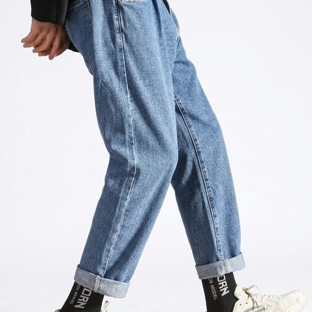 Butterfly Embroidered Torn Jeans For Men