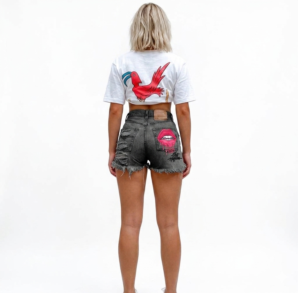 Fashion Ripped Denim Shorts For Women
